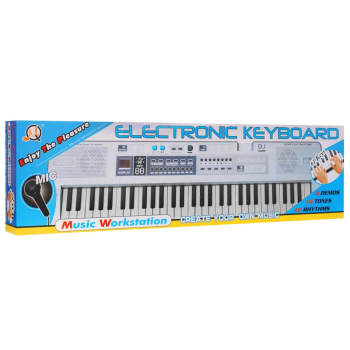Biały Keyboard dla dzieci 5+ Mikrofon + Nagrywanie + Głośniki Stereo - model nr 008